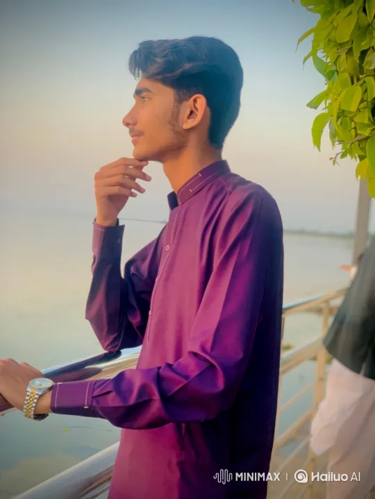 Young Couple Shares Romantic Moment by Water at Sunset – AI Generated Video | Hailuo AI
