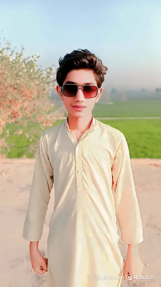 Young Man Observes Vintage Car Arriving in Rural Landscape – AI Generated Video | Hailuo AI