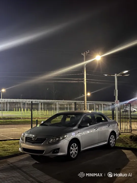 Silver Sedan Lowers with Air Suspension at Night – AI Generated Video | Hailuo AI