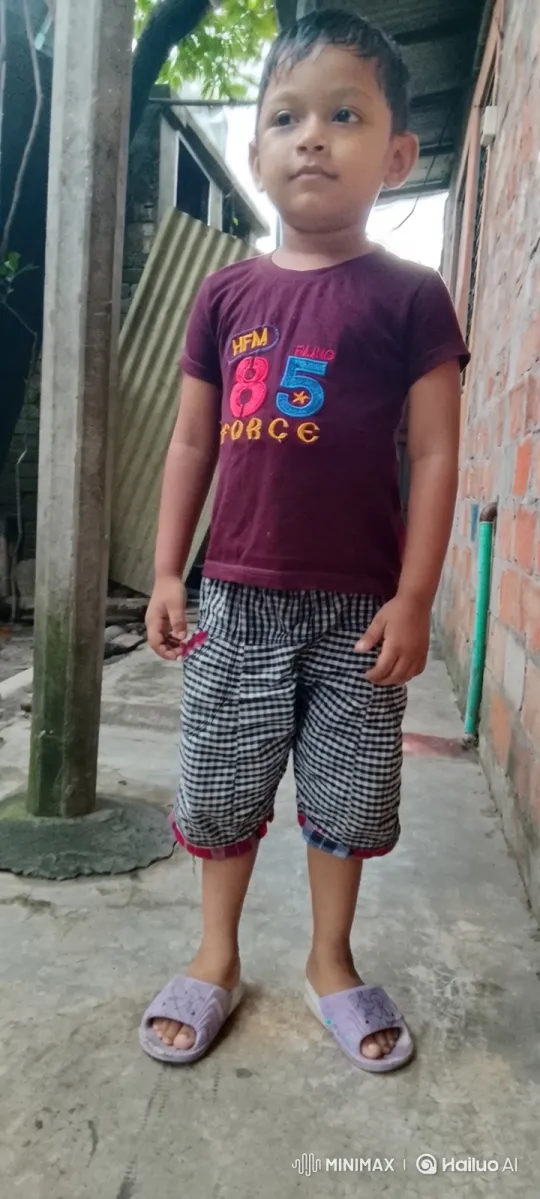 Young Boy in Alley: Gentle Smile and Shy Gaze – AI Generated Video | Hailuo AI