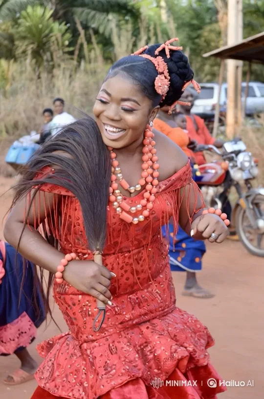 Joyful Woman Dances in Rural Setting, Boards Plane – AI Generated Video | Hailuo AI