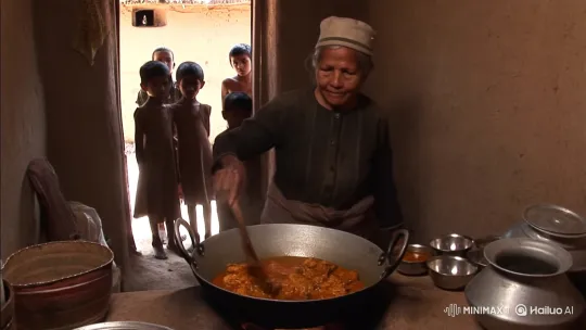 Elderly Woman Shares Chicken Karahi with Needy Children – AI Generated Video | Hailuo AI