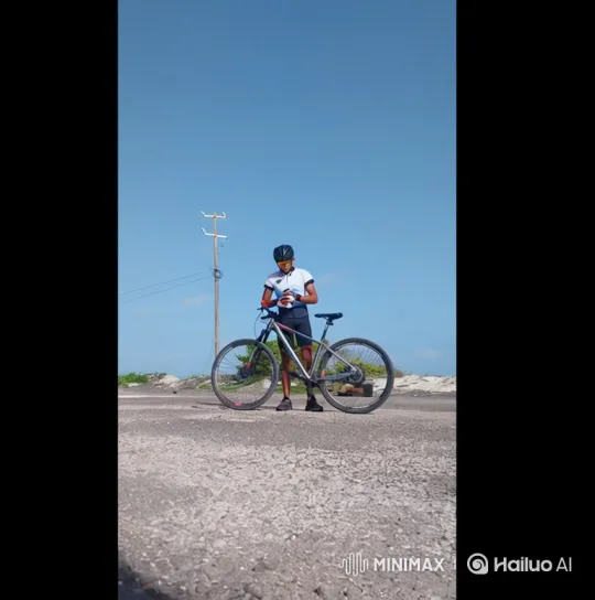Cyclist's Journey: From Earth to Cosmic Perspective – AI Generated Video | Hailuo AI