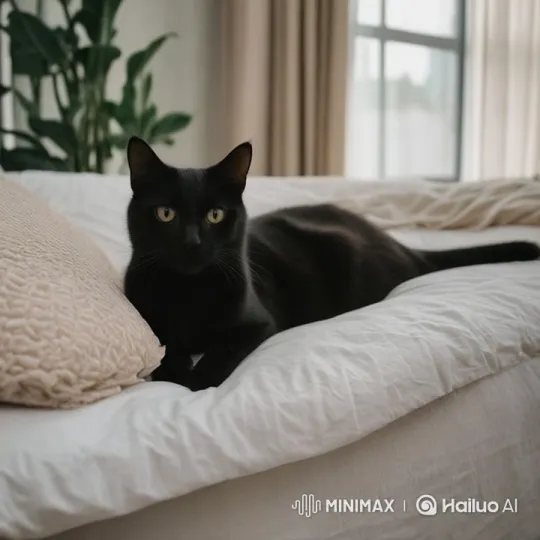 Cat Transforms into Woman in Magical Halloween Scene – AI Generated Video | Hailuo AI