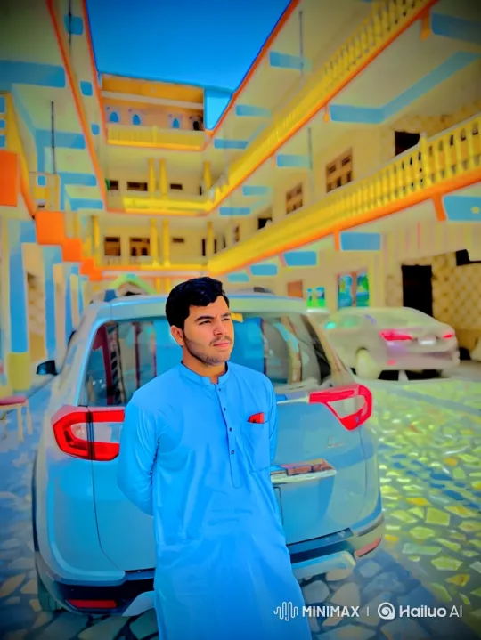 Young Couple's Silent Connection in Golden Hour Courtyard – AI Generated Video | Hailuo AI