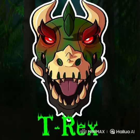 T-Rex Devours Text in Intense Animated Sequence – AI Generated Video | Hailuo AI