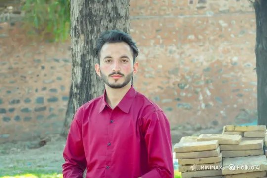 Young Man in Calm Stare Amidst Nature Setting – AI Generated Video | Hailuo AI