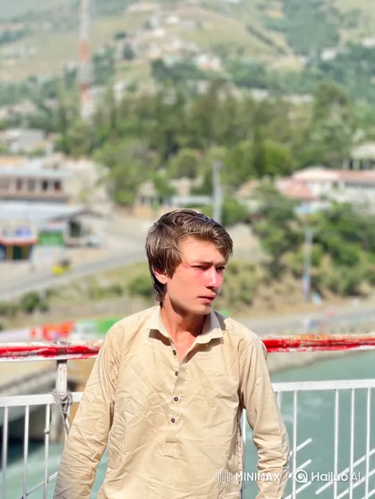 Young Couple Shares Quiet Moment on Golden-Hour Bridge – AI Generated Video | Hailuo AI