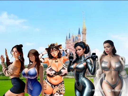 Five Women Dance Salsa in Front of Castle – AI Generated Video | Hailuo AI
