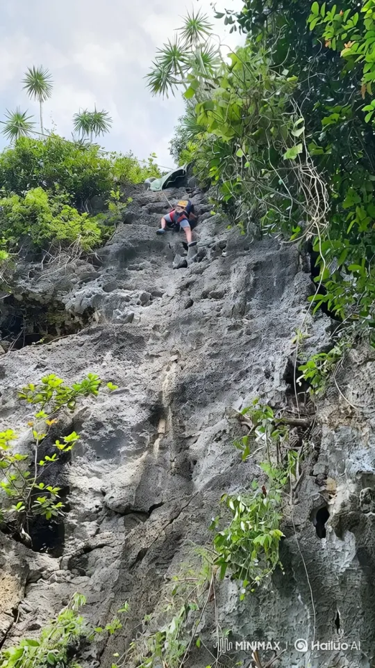 Climber's Journey from Mountain to Earth's Sphere – AI Generated Video | Hailuo AI