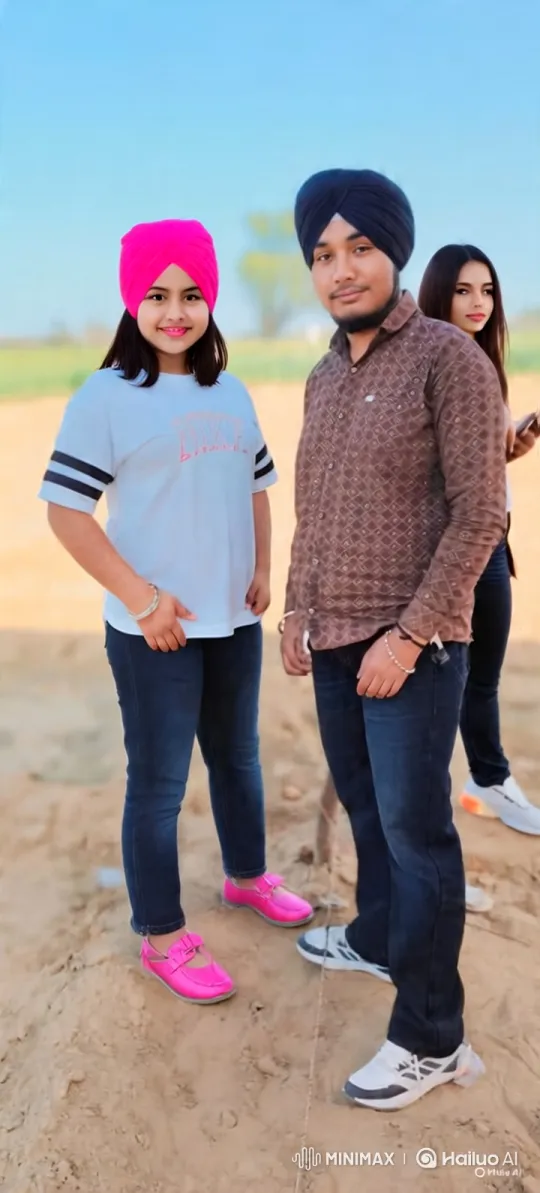 Dancing Trio with Background Truck in Open Field – AI Generated Video | Hailuo AI