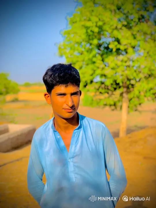 Young Man Smiles in Tranquil Outdoor Setting – AI Generated Video | Hailuo AI