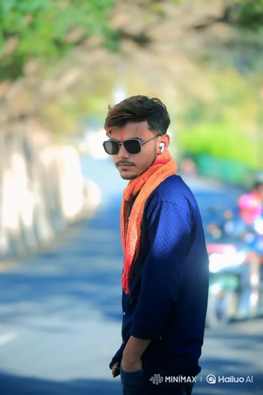Confident Young Man Meets Lamborghini in Traditional Village – AI Generated Video | Hailuo AI