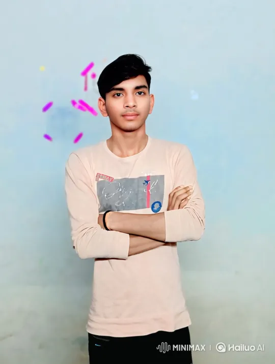 Young Man in Pink Shirt Smiles Gently – AI Generated Video | Hailuo AI