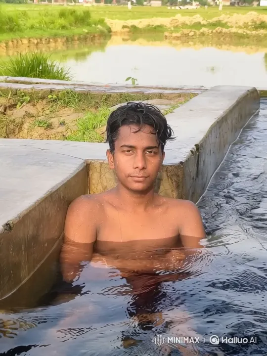 Young Couple's Intimate Moment in a Rural Water Channel – AI Generated Video | Hailuo AI