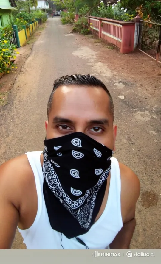 Man Takes Selfie on Quiet Road, Reveals Scenic Surroundings – AI Generated Video | Hailuo AI