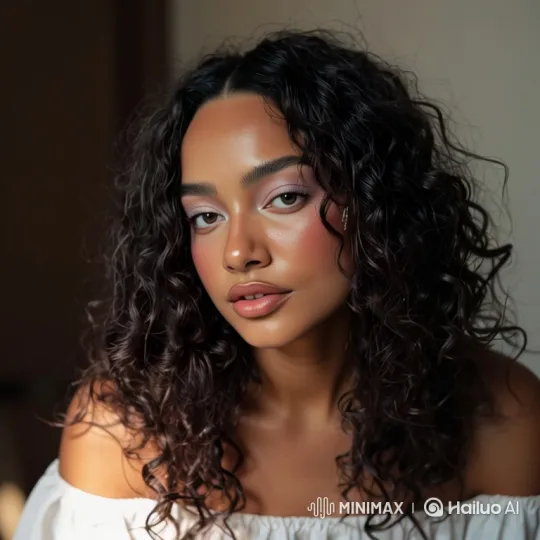 Tranquil Portrait of a Woman in Golden Hour Light – AI Generated Video | Hailuo AI