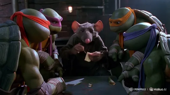 Turtles Learn to Roll a Joint from Master Splinter – AI Generated Video | Hailuo AI