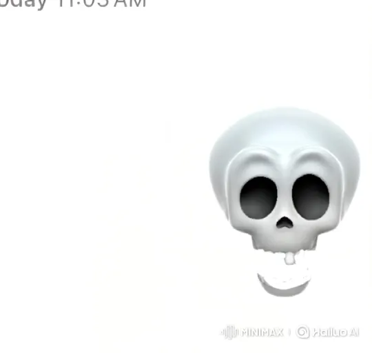 Cartoon Skull Eats Cereal and Exhales Cloud – AI Generated Video | Hailuo AI