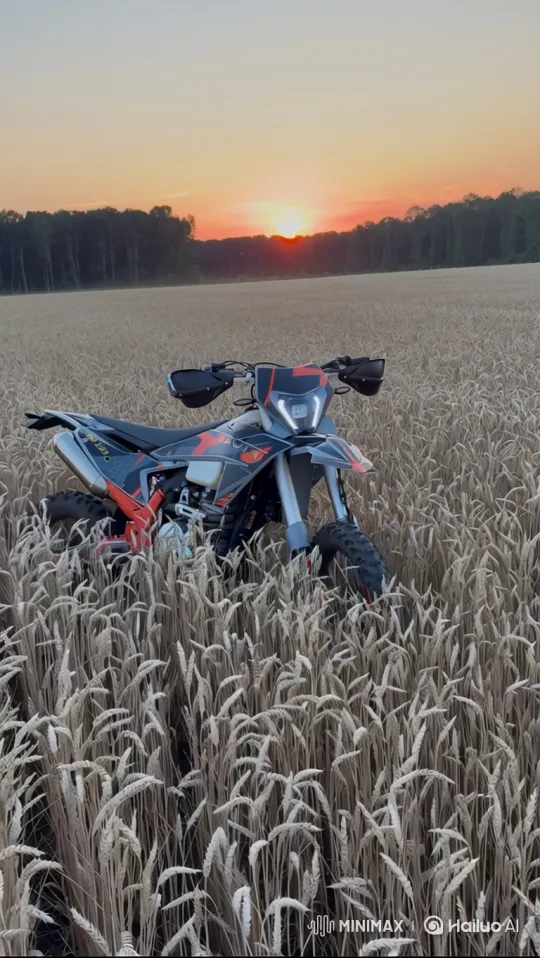 Dirt Bike to Earth Zoom: From Wheat Field to Cosmic Sphere – AI Generated Video | Hailuo AI