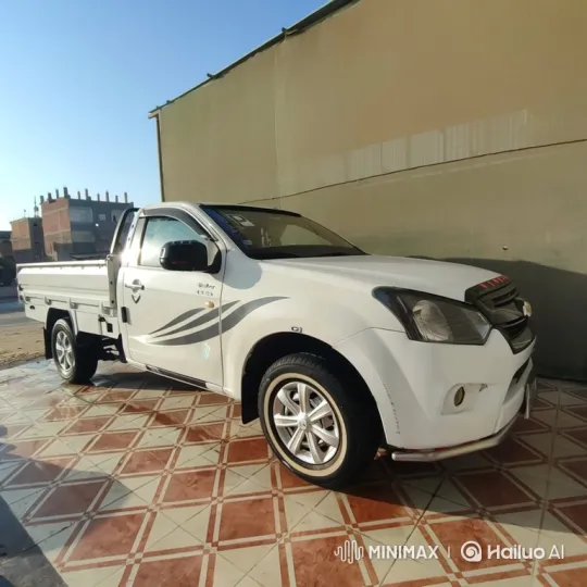 Pristine Pickup Truck Reflecting Sunlight on Wet Driveway – AI Generated Video | Hailuo AI