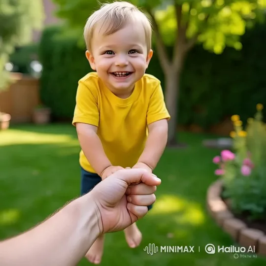 Interactive Photo Display with Child's Image – AI Generated Video | Hailuo AI