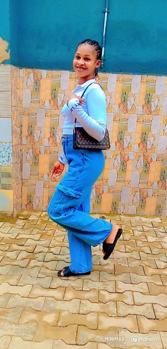 Young Woman in White Crop Top Walks Gracefully – AI Generated Video | Hailuo AI