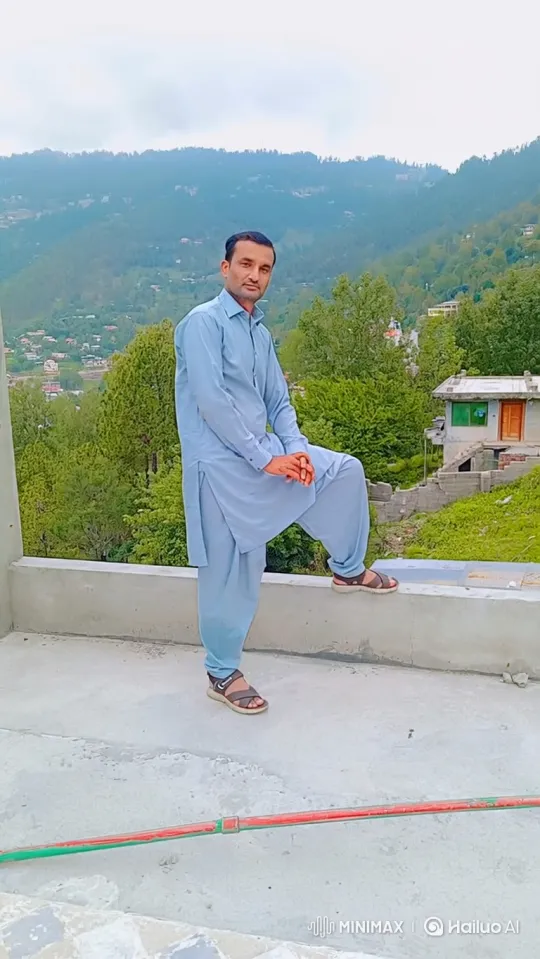 Couple Shares Gentle Moment on Mountain Rooftop – AI Generated Video | Hailuo AI