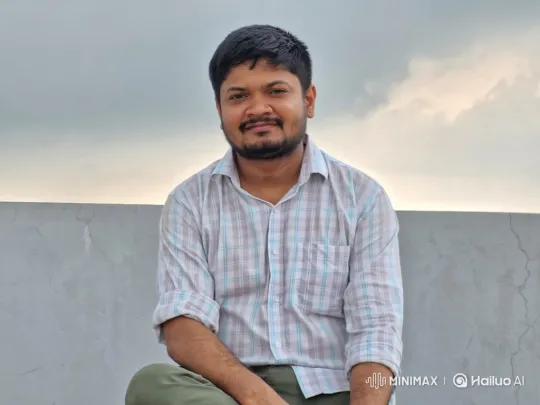 Peaceful Young Man Amidst Gentle Breeze and Clouds – AI Generated Video | Hailuo AI