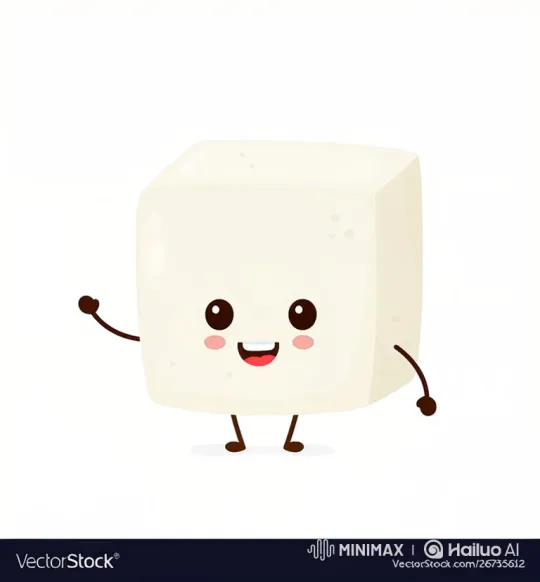 Cute Tofu Character Enjoys Reading a Book – AI Generated Video | Hailuo AI