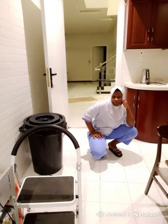 Woman Stands Up Slowly in Home Setting – AI Generated Video | Hailuo AI