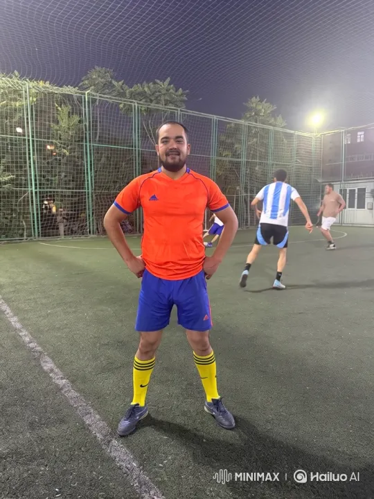 Man Joins Soccer Game with Thumbs-Up – AI Generated Video | Hailuo AI