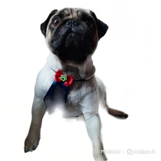 Pug Frustratedly Howls Against Metal Gate – AI Generated Video | Hailuo AI
