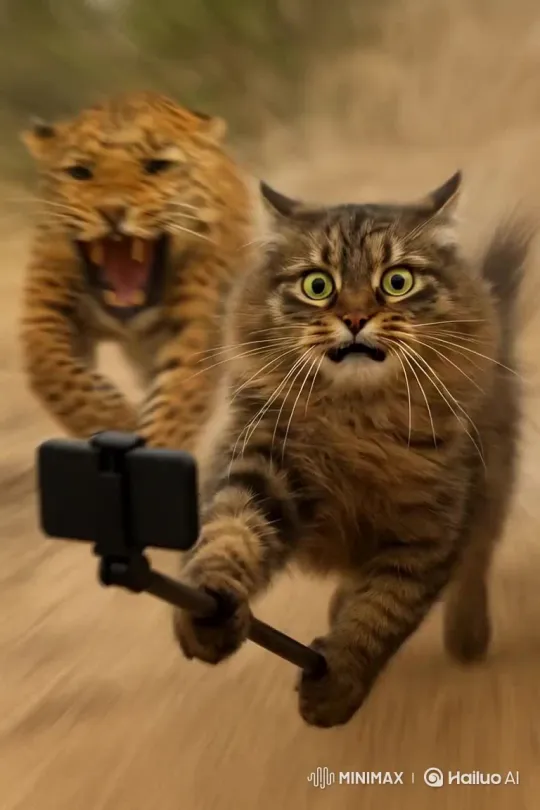 Cat vs. Leopard: Generate a Survival Video – AI Generated Video | Hailuo AI