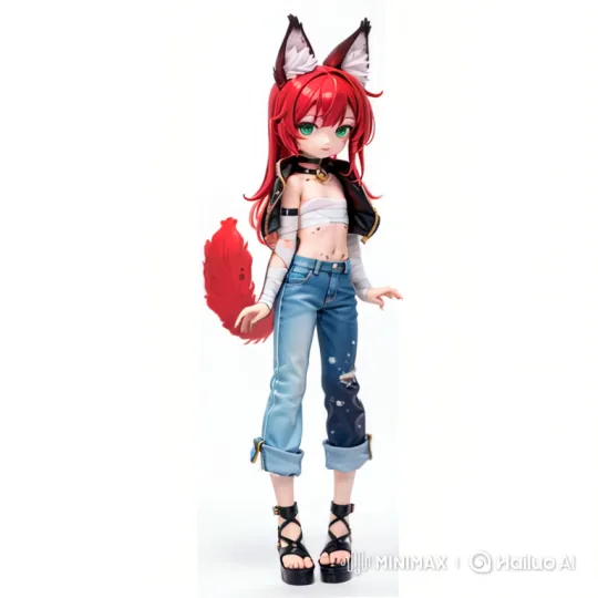 Character Embraces Blue Shark Plushie with Joy – AI Generated Video | Hailuo AI