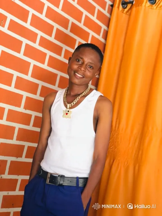 Smiling Person in White Tank Top, Orange Background – AI Generated Video | Hailuo AI