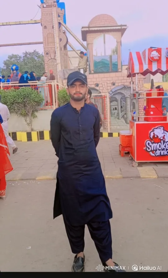 Young Couple's Silent Encounter in Amusement Park – AI Generated Video | Hailuo AI