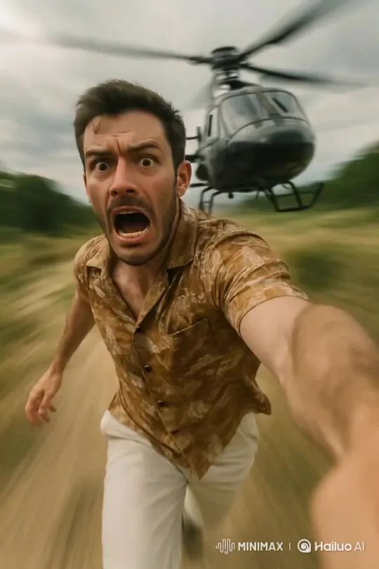 Escape by Helicopter – AI Generated Video | Hailuo AI