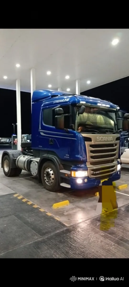 Scania Truck Descends with Air Suspension – AI Generated Video | Hailuo AI