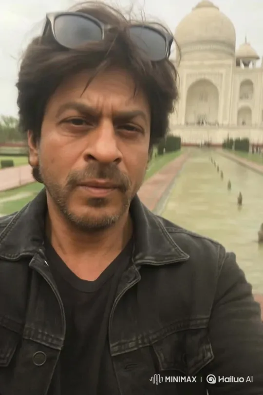 Me, Sharukh Khan, and the Taj Mahal – AI Generated Video | Hailuo AI