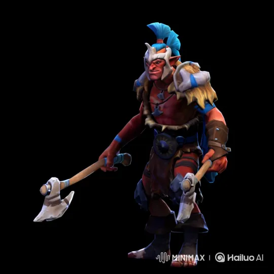 Troll Warrior Jah'rakal Celebrates Victory in Battle – AI Generated Video | Hailuo AI