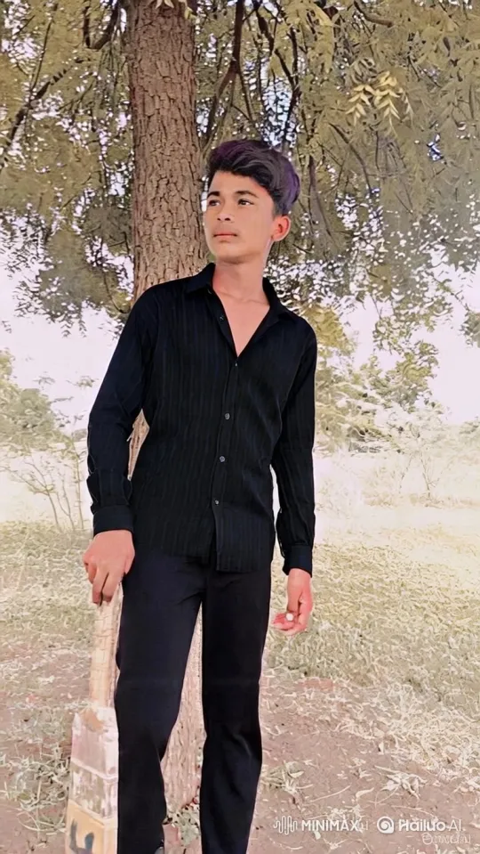 Young Man in Rustic Setting Makes Subtle Eye Contact – AI Generated Video | Hailuo AI