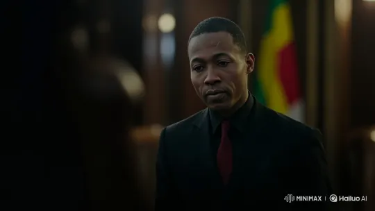 Chad's President in Serious Discussion with Delegates – AI Generated Video | Hailuo AI