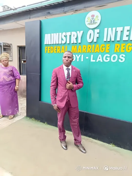 Married Couple at Federal Marriage Registry in Lagos – AI Generated Video | Hailuo AI