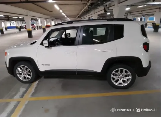 Jeep Renegade Descends in Indoor Parking Garage – AI Generated Video | Hailuo AI