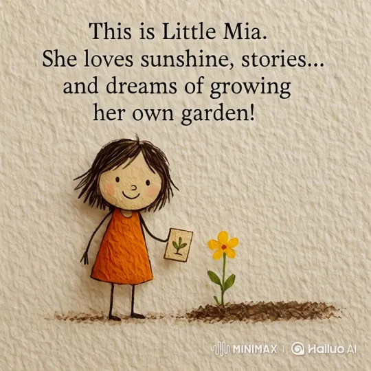 Little Mia's Dream Garden Blooms with Hope – AI Generated Video | Hailuo AI