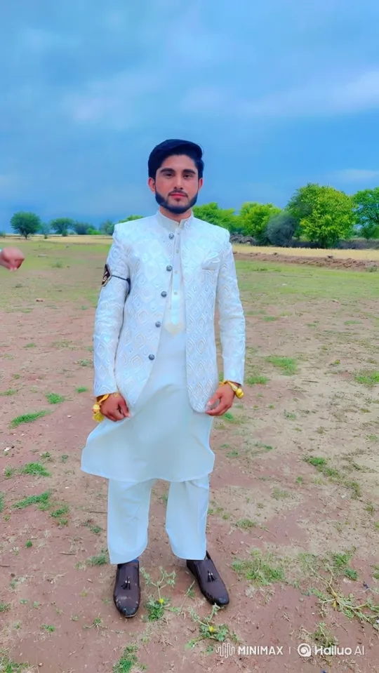 South Asian Man Mounts Black Horse in Dramatic Park Scene – AI Generated Video | Hailuo AI
