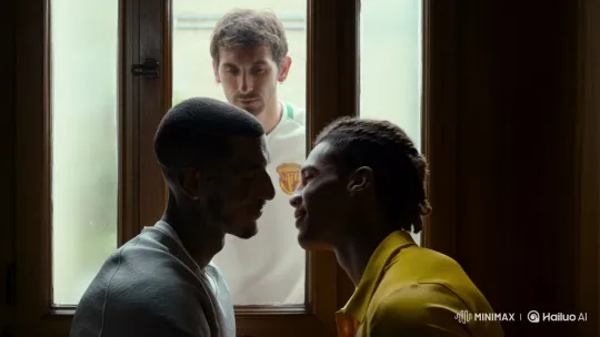 Football Stars Neymar and Ronaldo Share Kiss as Messi Watches – AI Generated Video | Hailuo AI