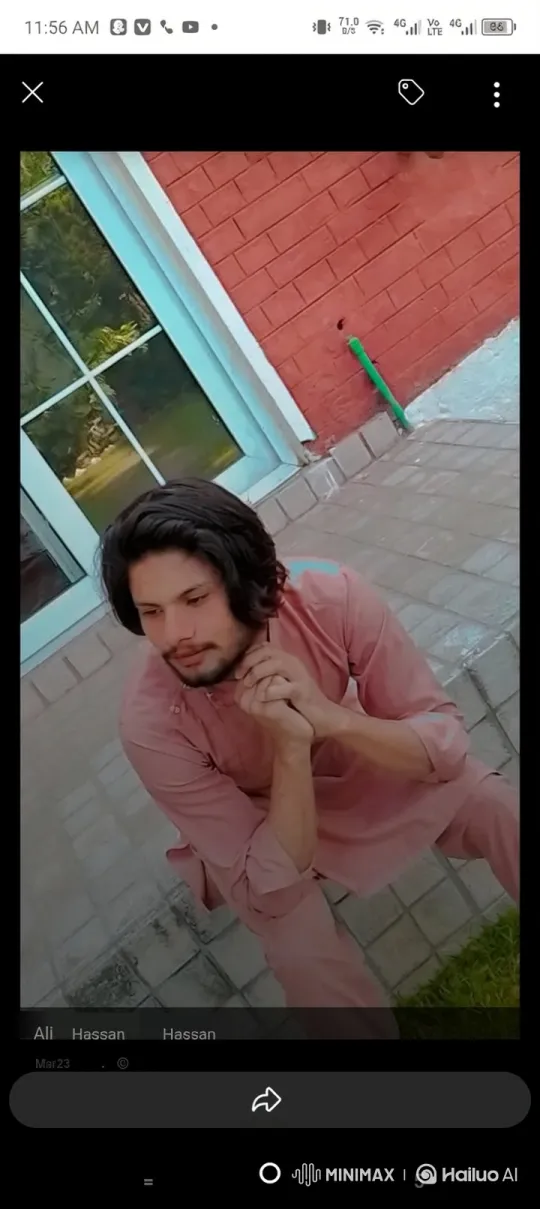 Young Man Reflects in a Breezy Patio Setting – AI Generated Video | Hailuo AI