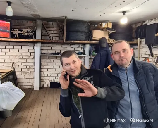 Man Drinks Vodka, Stumbles, and Falls in Garage – AI Generated Video | Hailuo AI